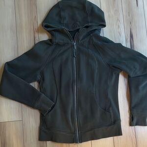 Lululemon Scuba Army Green Zip-Up Hoodie Size 10